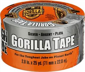 img 2 attached to Gorilla Tough And Wide Silver Duct Tape, 2.88" X 25Yd - Pack Of 1 For Superior Strength And Durability