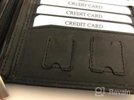 img 1 attached to Ultimate Minimalist Mens Leather Trifold Wallet: Sleek Design & Functionality review by Daniel Roe