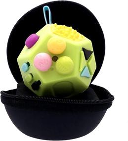 img 4 attached to The Ultimate Fidget Solution: PILPOC TheFube Dodecagon Fidget Cube - 12 Sides, Premium Quality, And Exclusive Carry Case For Stress And Anxiety Relief In ADD, ADHD, OCD