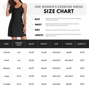 img 2 attached to HDE Womens Exercise Workout Dress With Built-In Shorts Sleeveless Athletic Dresses For Golf Tennis