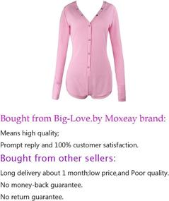 img 3 attached to Moxeay V Neck Bodysuit Bodycon Rompers Women's Clothing ~ Jumpsuits, Rompers & Overalls