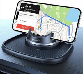 img 4 attached to Drive Safely And Securely With VICSEED'S Dashboard Phone Holder For IPhone 14 Pro Max And All Smart Phones & GPS!