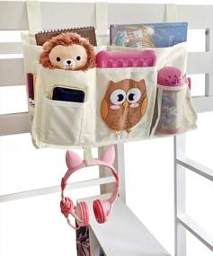 img 4 attached to Bedside Caddy Hanging Organizer For Kids Room And Nursery Storage - Lots Of Storage Space, Fits All Beds With Side Rails - Votprof