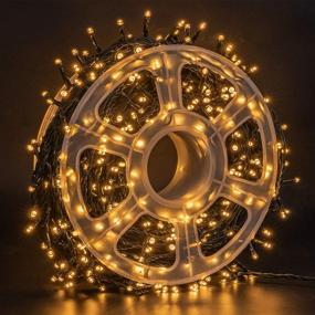 img 3 attached to Get Festive With FUNPENY'S 164FT 500 LED String Lights - Waterproof, Green Wire, 8 Modes, Perfect For Indoor/Outdoor Christmas Parties, Weddings, And Garden Decorations In Warm White