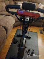 img 1 attached to ADVENOR Folding Magnetic Exercise Bike With Arm Resistance Bands And Backrest For Comfortable Home Fitness review by James Arellano