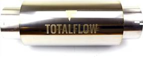 img 3 attached to Upgrade Your Diesel Exhaust: TOTALFLOW Straight Through Muffler With Notched Ends - 4 Inch ID