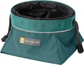 img 4 attached to RUFFWEAR Large Quencher Cinch Top Bowl In Tumalo Teal