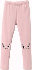 img 3 attached to IRELIA Winter Girls Cotton Warm Fleece Lined Leggings