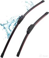 🚗 enhance visibility with oem quality 24" + 20" dodomes premium all-seasons windshield wiper blades: a set of 2 for my car logo