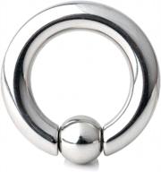 ruifan 316l surgical steel spring action captive bead ring cbr 2g 4g 6g 8g 0g 00g логотип