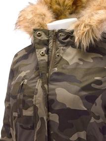 img 2 attached to FashionMille Street Hooded Anorak FWJ1131 OLIVE S Women's Clothing at Coats, Jackets & Vests