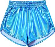 metallic shorts athletic gymnastics sparkly girls' clothing : active логотип