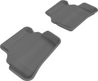 all-weather gray kagu rubber floor mat for mercedes-benz c-class - custom fit and 3d maxpider design for second row logo