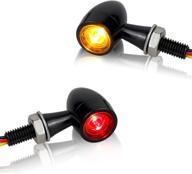 🏍️ quasco universal motorcycle turn signals: amber/red led blinkers kit for harley honda kawasaki suzuki triumph yamaha логотип