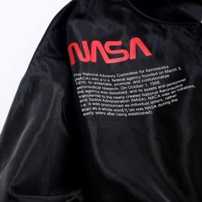 img 3 attached to ZAFUL Men'S Lightweight NASA Biker Bomber Jacket With Letter Graphic Embroidery And American Flag Applique For Added Style And Wind Protection