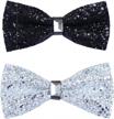 men's classic pre-tied satin bow tie jimiartech clip on formal solid tuxedo necktie adjustable length logo