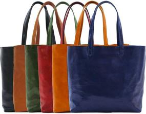 img 2 attached to Floto Piazza Leather Grain Calfskin Women's Handbags & Wallets ~ Totes