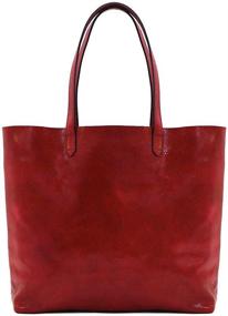 img 4 attached to Floto Piazza Leather Grain Calfskin Women's Handbags & Wallets ~ Totes