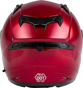 img 3 attached to GMAX OF-77 Open-Face Street Helmet (Candy Red