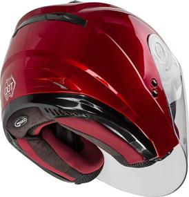 img 1 attached to GMAX OF-77 Open-Face Street Helmet (Candy Red