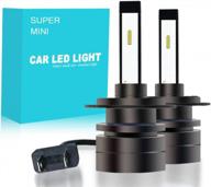 upgrade your car lights with carlits csp h7 led fog lights - 6000lm brightness and xenon white color, perfect for daytime running and replacement logo