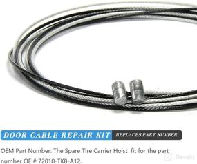 img 3 attached to 🔧 Honda Odyssey Sliding Door Cable Repair Kit - Replaces 72010-TK8-A12 | 2011-2017 Compatible