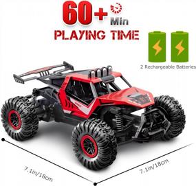 img 1 attached to 2.4GHz RC Drift Race Car For Boys Girls - SGILE Remote Control Toy, 1:16 Scale Fast Crawler Truck With 2 Batteries For 50 Mins Play!