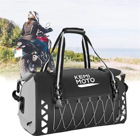 img 4 attached to 🏍️ KEMIMOTO 50L Motorcycle Dry Bag - Waterproof Duffel Luggage Tail Bag for Trip, Camping, Rainproof - Grey