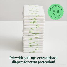 img 1 attached to 🌙 Naturally Nature Overnight Diaper Doubler Booster Pads: Enhanced Leak Protection for Heavy Wetters and Active Sleepers
