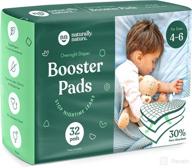 🌙 naturally nature overnight diaper doubler booster pads: enhanced leak protection for heavy wetters and active sleepers логотип