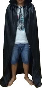 img 1 attached to Hooded Cloak For Roleplay: Unisex, Full Length Family Robes Costumes