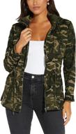 bodycon camouflage military pockets lightweight women's clothing ~ coats, jackets & vests logo