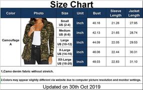 img 2 attached to Bodycon Camouflage Military Pockets Lightweight Women's Clothing ~ Coats, Jackets & Vests