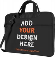personalized photo laptop sleeve - custom slim shoulder bag, waterproof design for men and women, fits 13 inch computers logo