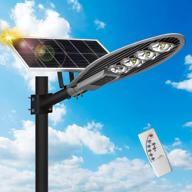 50000lm lovus 1000w solar commercial street light with remote control and dusk to dawn for highway, parking lot, stadium - st200-007 логотип