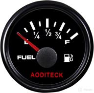 aoditeck 8 scale marine fuel gauge for boat gas tank truck diesel vehicles rv oil fuel level gauge automotive replacement aftermarket gauge for car truck vehicle with backlight logo