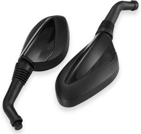 img 4 attached to Enhance Safety and Style: CLEO 8mm Screw Black Side Mirrors for GY6 50cc 125cc 150cc 250cc Chinese Scooter Moped Motorcycle Rear View Mirror