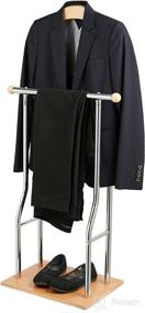 img 4 attached to Silver Mind-Reading 👔 Clothing Valet Rack Suit Stand