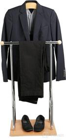 img 1 attached to Silver Mind-Reading 👔 Clothing Valet Rack Suit Stand