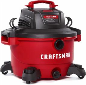 img 4 attached to 12 Gallon 6 Peak HP Wet/Dry Vac - CMXEVBE17594 CRAFTSMAN 17594 Portable Shop Vacuum W/ Attachments Red & Black