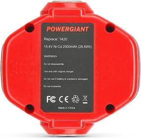 img 2 attached to PowerGiant 14.4V 2.0Ah Replacement Battery For Makita 1433 1434 PA14 1422 1420 1435 1435F 194172-2 193158-3 192600-1 6233D 6337D 6333D 6933Fd 6228D 6935Fd