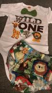 img 1 attached to Giraffe-Themed Infant Boy'S Birthday Romper - Perfect For Wild One Themed Cake Smash Parties, Ideal For Baby Gentleman Outfit review by Brenda Black