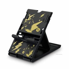 img 3 attached to Officially Licensed Nintendo & Pokemon Pikachu Playstand For Switch - Compact And Stylish In Black & Gold