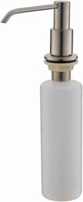 img 1 attached to Comllen Brushed Nickel Stainless Steel Kitchen Sink Soap Dispenser For Countertop With 10.6 Oz Capacity - Commercial Grade
