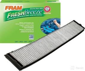 img 4 attached to FRAM Fresh Breeze Cabin Air Filter Replacement for BMW - Easy Install, CF10362 with Arm & Hammer Baking Soda - White