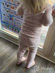 img 6 attached to Детский пижамный комплект с милым цветочным узором, 6 мес.-7 лет, хлопковая одежда для сна, гофрированная гофрированная одежда для малышей, облегающая посадка