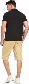 img 2 attached to Casual Cotton Beach Shorts For Men - Elastic Waist And Pockets - Perfect For Summer - JustSun