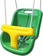 creative playthings molded infant swing with rope logo