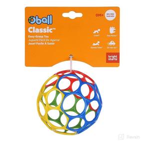 img 3 attached to 🟡 Oball Classic Ball - Vibrant Red, Yellow, Green, Blue - Perfect for Newborn and Above!