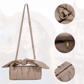 img 1 attached to Womens Pouch Dumpling Crossbody Handbag Women's Handbags & Wallets - Crossbody Bags